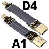 [Sheingka]ADT-Link HDMI 2.0ขึ้นลง90มุมชายกับหญิงสายริบบิ้นแบนสำหรับการถ่ายภาพทางอากาศ FPV กล้อง Gopr