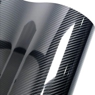 6D Carbon Fiber Vinyl Self Adhesive Film Wrap Roll Bubble Free Air Release Technology DIY Wrap Film 