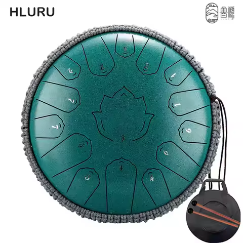 Hluru Music Drum 15 Notes Glucophone Steel Tongue Drum 13 14 Inch 15 Notes C Tone Ethereal Drum Perc