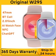 นาฬิกาสมาร์ทวอท์ช W29S ใหม่ล่าสุดแชท GPT Ai Watch Face 47มม. 2.01 ''NFC ECG GPS ติดตามบลูทูธโทร smartwatch olahraga ผู้หญิงผู้ชาย