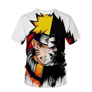 Harajuku Street Style Naruto T-shirt Akasaki 3D 3D Printed Summer Loose Large Size Cute Casual Short