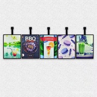 Aluminum led frame shop advertisement hanging restaurant menu board