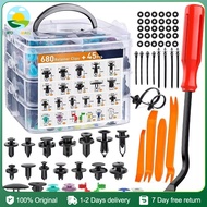925pcs/725pcs/100pcs Auto Fastener Clip Car Body Push Retainer Pin Rivet Bumper Carabiner Set