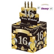 UECECY Cash Pull Gift Boxs, Birthday  16th 18th 21st Birthday Money Box, Fuuny Paper Happy Birthday 