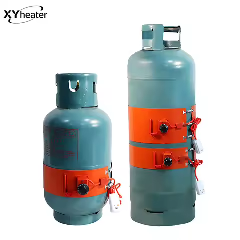 Silicone Gas Bottle Heater 5kg 13kg 15kg 50kg Heating Band Pad with Thermostat for LPG Propane Tank