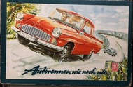 早期外國賽車棋Skoda Autorrennen 賽車遊戲
