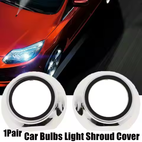 2x 5" HID Bi-xenon Projector Lens Headlight Kit Car Bulbs Light Shroud Cover Car Light Bulbs Accesso
