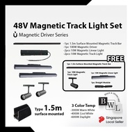 BWL Magnetic Track Light 1.5M Magnetic Track Light Set  Linear Light / Grille Light / Track Light