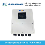 biến tần điện năng lượng mặt trời sve Plus 6kw biến tần hybrid phổ thông 1 pha sve 6kw inveter hybry
