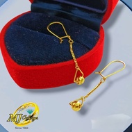 Gold Dangle Hook Drop Earrings 916 / Emas Anting Subang Jurai Gantung 916