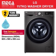 LG FV1411H2B 11/7KG WASHER DRYER | 4 Ticks | Free Detergent