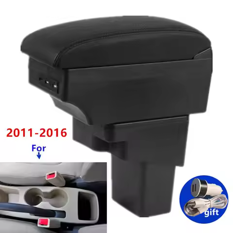For Hyundai Solaris Accent RB Verna 2011-2016 Car Armrest Storage Box Retrofit Accessory Armrest Box