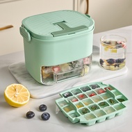 Home press type ice cube mold ice making box, multifunctional, simple, large capacity ice storage bo
