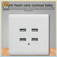 SUERHD 2/4 Ports Charger Station 220V to 5V USB Office Use Power Adapter