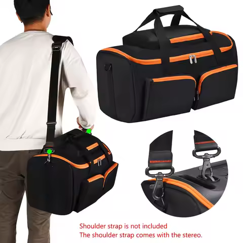 Outdoor Travel Case Large Capacity Portable Protective Case Shockproof Padded Storage Bags for JBL P