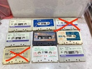 裸帶：卡帶 錄音帶 盒帶 磁帶：李克勤紅日/方伊琪歸航/張智霖 許秋怡現代愛情故事/譚詠麟情人/黎明I love u ok?/徐小鳳 風雨同路/劉德華一起走過的日子/黎明傾城之最/鄭少秋飛鷹