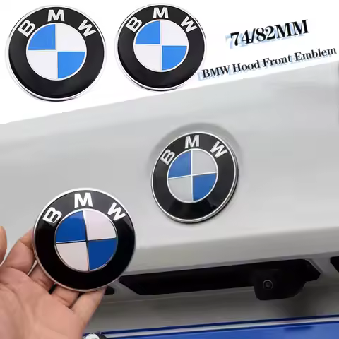 For BMW E46 E39 E38 E90 E60 F10 F30 Z3 Z4 X1 X3 X5 X7 74/82mm Auto Car Styling Emblem Badge Front Re