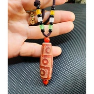 Western dzi necklace with 9 blood eyes