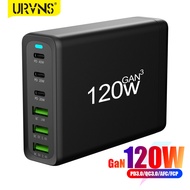 1127URVNS GaN 120W USB C Charging Station Mobile Phone Fast Charger 6-Port Portable USB-C Power Adapter for iPad Pro,iPhone 14/13/Mini/Pro/13Pro Max/12 Samsung Galaxy Note