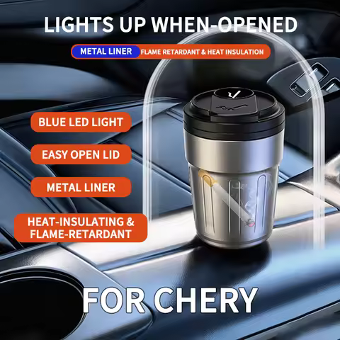 For Chery Tiggo 3 5x 8 E3 E5 Arrizo 3 5 GX 7e Fengyun 2 A3 Car Ashtray One Touch Open Portable Ashtr