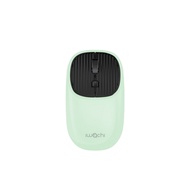 IWACHI I4 เม้าส์ไร้สาย rechargable bluetooth mouse รองรับ 2.4G BT4.0/BT5.0 ไร้เสียงรบกวน แบตเตอรี่ใน