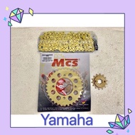 Sprocket Set Gold 415 Combo For Yamaha 135,LC135,125 Z/ZR,Lagenda 110,Yamaha 110SS