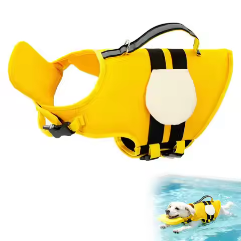 Small Dog aholic Dinosaur Shaped Dog Life Vest With Chin Buoys High Buoyancy Swimming Vest With Life