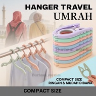 Portable Foldable Hanger Travel Umrah Travel Cloth Hanger Henger Baju Penyangkut Baju Lipat Hanger T