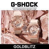 Casio G-Shock GM-S2100PG-4A GM-S110PG-4A S Series Metal Covered Rose Gold Shimmery Pink Beige GMS210