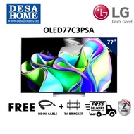 LG C3 4K Smart Self-Fit OLED Evo TV (77") [Free HDMI &amp; Bracket] OLED77C3PSA