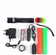 Senter SWAT Police LED Flashlight 8008 bisa untuk lalin / Lampu Senter Parkir Cas Charge Battery Rechargeable