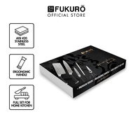 Fukuro Stainless Steel Knife Set 5 Pcs Kitchen Knife Set Chef Knife Japanese Culinary