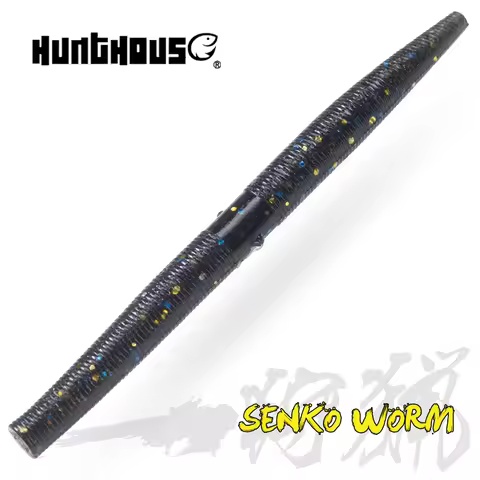 Hunthouse Senko Worm Soft Fishing Lure 105mm 5g 10PCS Silicone Bait PVC Saltwater Pike Bass Trout Ar