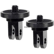 Aluminum CNC Mini Tripod Mount 1/4 Screw Head Adapter for GoPro Hero 11 10 9 8 7 for Sony for insta360 one X3/one x2 Camera Accessory