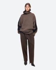 Helmut Lang 棕色高領寬鬆毛衣_男/中性/ XS