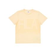 FILA KIDS 童吸濕排汗圓領T恤-黃色 1TEZ-4304-YE