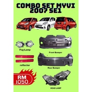 Fastlink Set Combo Convert Perodua Myvi Se1 2007 Bumper Head Lamp Fog lamp Reflector 100% New