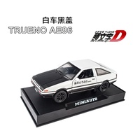 LYZRC AE86 Car Model Simulation Header D Fujiwara Tokai Tofu Shop Alloy Car Model Decoration Gift