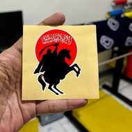 A45, tauhid sticker, tauhid, flame sticker, motorbike