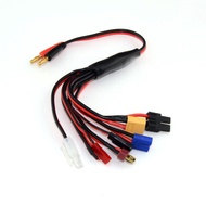8 in 1 B6 Multi Charging Cable Banana Plug to JST TRX XT60 EC3 T Male Female Connector