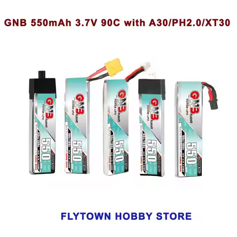 GAONENG GNB 550mAh 1S 3.7V 90C LiPo Battery With PH2.0/A30/XT30 Connector