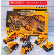 Boys' Toys Diecast Construction Car Heavy Equipment Construction Beko Vehicle contents 6 pcs