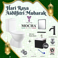 Mocha Italy - SUPER YEAR END SALES RIMLESS ONE-PIECE WATER CLOSET WC WITH FREE GIFT (MWC7605) YOO LI