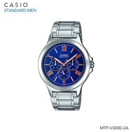 นาฬิกาข้อมือ Casio Standard Men สายแสตนเลส MTP-V300D Series MTP-V300D-1A | MTP-V300D-1A2 | MTP-V300D