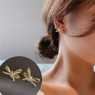 S925 Earrings Rhinestone Bow BO21320 Flash Diamond