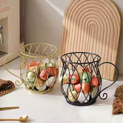 Large Capacity Coffee Pod Holder Irregular Shape Coffee Pod Coffee Capsule Holder Home Decoration St