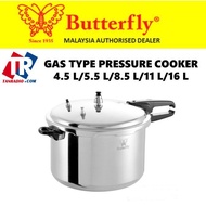 【READY STOCK)】Butterfly Gas Type Pressure Cooker (4.5 L/5.5 L/8.5 L/11 L/16 L)