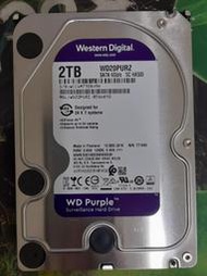 WD 紫標 3.5吋 SATA3 硬碟 2TB 使用時數30000多小時