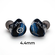 [Op055] JUZEAR หูฟังแบบใส10มม. LCP 1DD HiFi IEMs แบบไดนามิกหูฟังแบบสอดในหูจอภาพของ DJ หูฟัง2ขา0.78มม