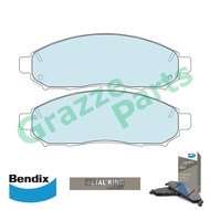 Bendix Metal King Brake Pad Front DB1835 - Nissan Navara D40 Frontier D4D Serena C26